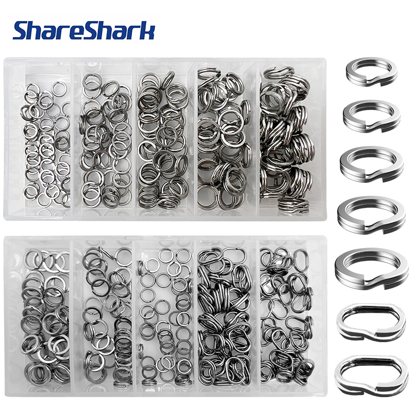 Fishing Equipment Tackle - ShareShark - Caja de 200 Anillos