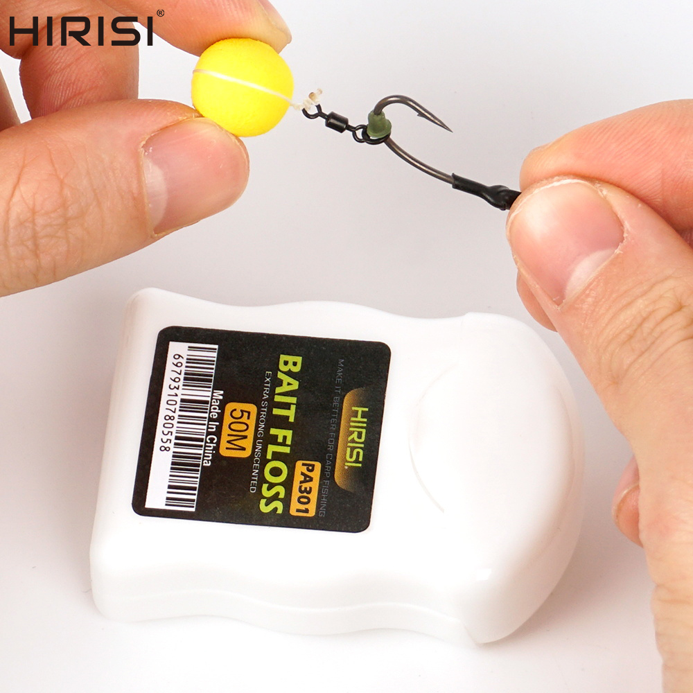 Carp Fishing Tackle - Hirisi 50m Floss Grips para Pesca
