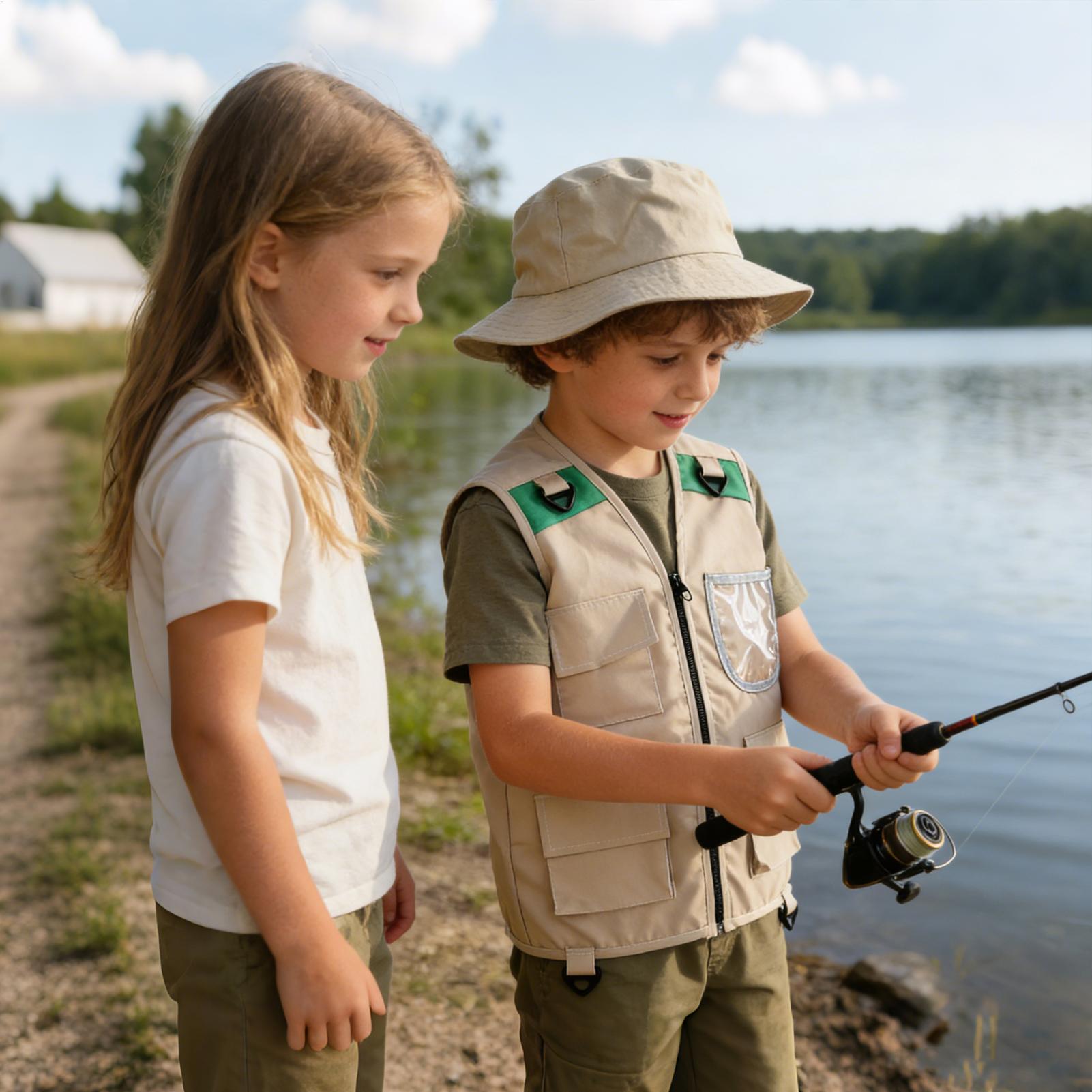 Chaleco de aventura para niños - Fishing Equipment For 6 Year Old reseña y precio