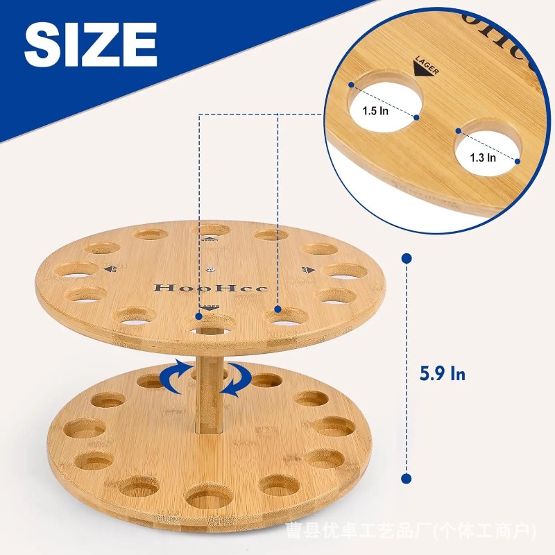 Soporte Giratorio de Madera Ma - Fishing Equipment Storage reseña y precio