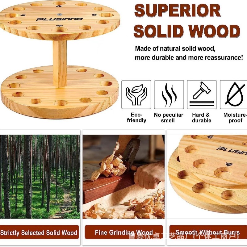 Soporte Giratorio de Madera Ma - Fishing Equipment Storage reseña y precio