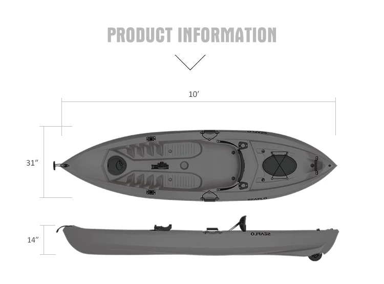 Bote de plástico HDPE de 10 pi - Fishing Equipment Storage reseña y precio