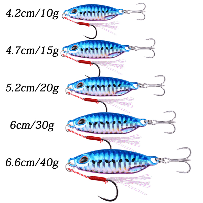 Señuelo de Pesca Jigs 10g, 15g - Fishing Equipment Japan reseña y precio