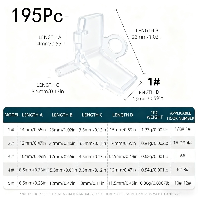 195 protectores de anzuelos tr - Fishing Equipment Tackle reseña y precio