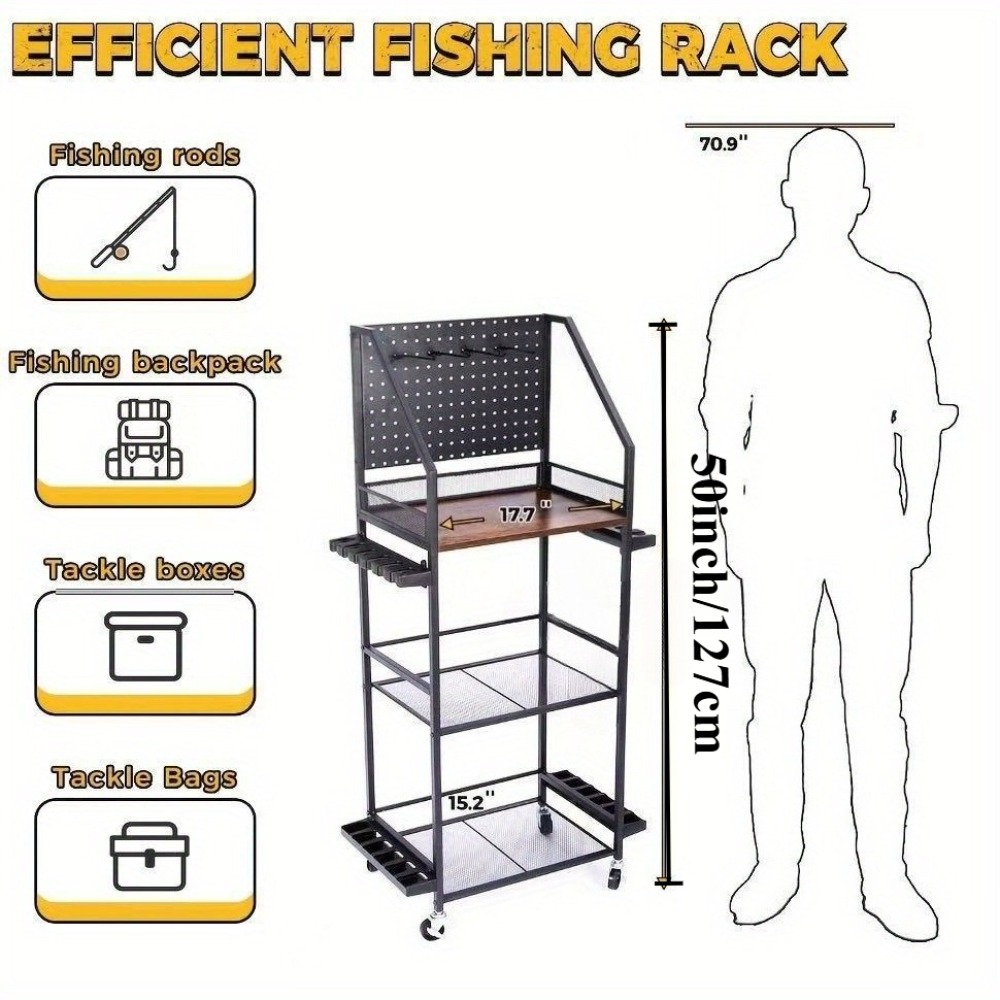 Soportes para Cañas de Pescar  - Fishing Equipment Storage reseña y precio